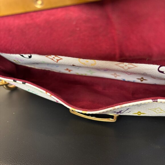 LOUIS VUITTON Takashi Murakami Monogram Multicolore Rita Bag White M40125 - Picture 12 of 16